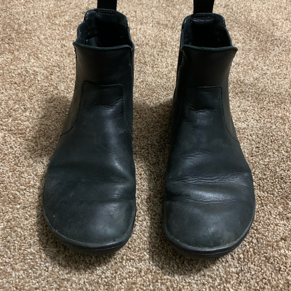 Vivo barefoot black Leather Chelsea Ankle Boots, zero drop, minimalist 36